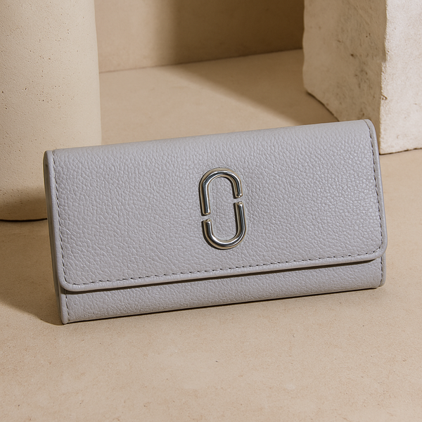 Purple Textured Leather Clutch Wallet for Women Stylish, Compact & Elegant.