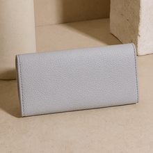 Purple Textured Leather Clutch Wallet for Women Stylish, Compact & Elegant.