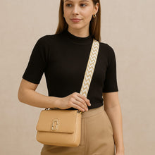 Stylish Sling Bag with Button Closure & Detachable Strap | Casual